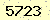 請輸入此驗證碼 : 5723