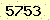 請輸入此驗證碼 : 5753