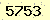 請輸入此驗證碼 : 5753