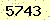 請輸入此驗證碼 : 5743