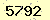 請輸入此驗證碼 : 5792