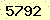 請輸入此驗證碼 : 5792