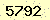 請輸入此驗證碼 : 5792