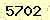 請輸入此驗證碼 : 5702