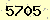 請輸入此驗證碼 : 5705