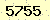 請輸入此驗證碼 : 5755