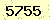 請輸入此驗證碼 : 5755