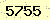 請輸入此驗證碼 : 5755