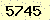 請輸入此驗證碼 : 5745