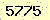 請輸入此驗證碼 : 5775