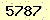 請輸入此驗證碼 : 5787