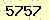 請輸入此驗證碼 : 5757