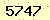 請輸入此驗證碼 : 5747