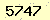 請輸入此驗證碼 : 5747