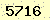請輸入此驗證碼 : 5716