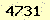 請輸入此驗證碼 : 4731