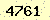 請輸入此驗證碼 : 4761