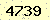 請輸入此驗證碼 : 4739