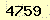 請輸入此驗證碼 : 4759