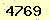 請輸入此驗證碼 : 4769