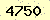 請輸入此驗證碼 : 4750