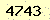請輸入此驗證碼 : 4743