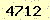 請輸入此驗證碼 : 4712