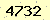請輸入此驗證碼 : 4732