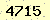請輸入此驗證碼 : 4715