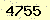 請輸入此驗證碼 : 4755