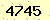 請輸入此驗證碼 : 4745