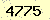 請輸入此驗證碼 : 4775