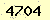 請輸入此驗證碼 : 4704