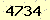 請輸入此驗證碼 : 4734