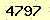 請輸入此驗證碼 : 4797