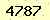 請輸入此驗證碼 : 4787