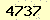 請輸入此驗證碼 : 4737