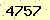 請輸入此驗證碼 : 4757
