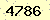 請輸入此驗證碼 : 4786