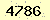 請輸入此驗證碼 : 4786