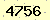 請輸入此驗證碼 : 4756