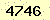 請輸入此驗證碼 : 4746