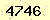 請輸入此驗證碼 : 4746
