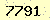 請輸入此驗證碼 : 7791