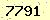 請輸入此驗證碼 : 7791