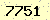 請輸入此驗證碼 : 7751