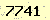 請輸入此驗證碼 : 7741