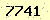 請輸入此驗證碼 : 7741