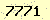 請輸入此驗證碼 : 7771