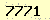 請輸入此驗證碼 : 7771